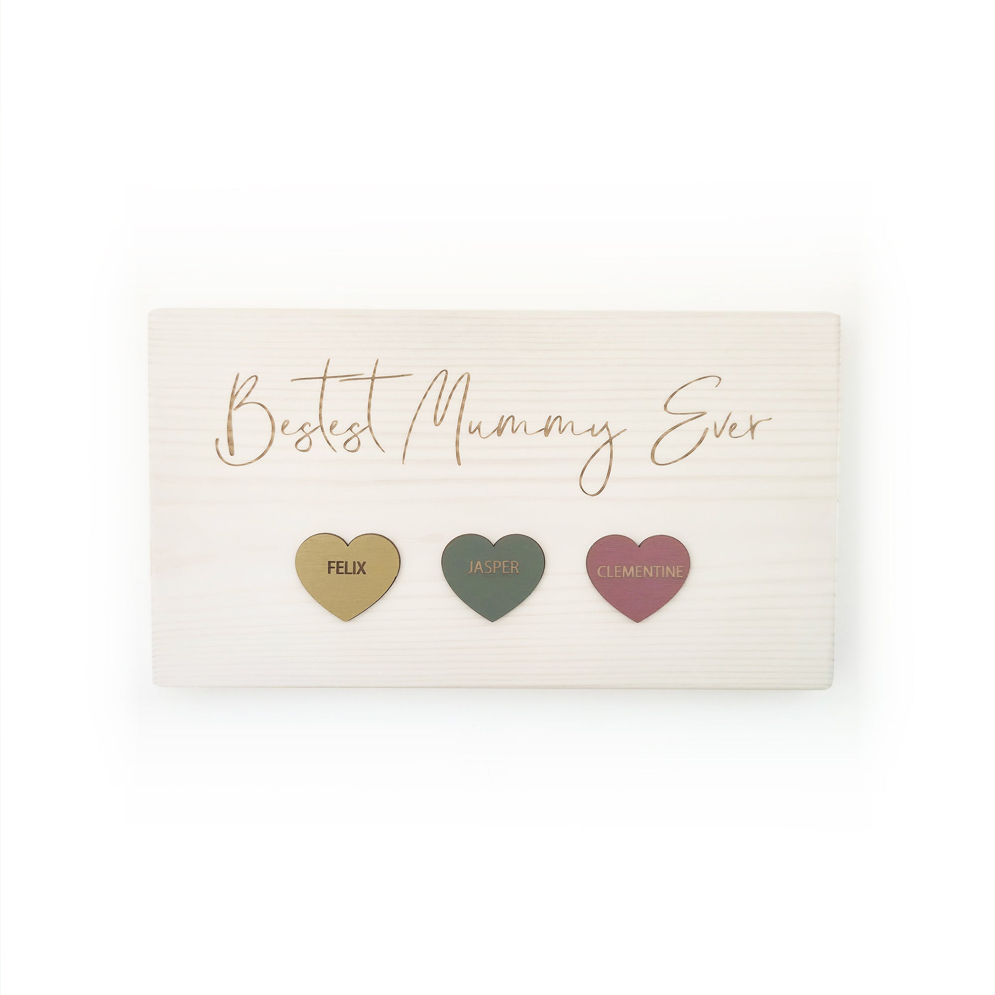 Personalised Family Heart Plaque