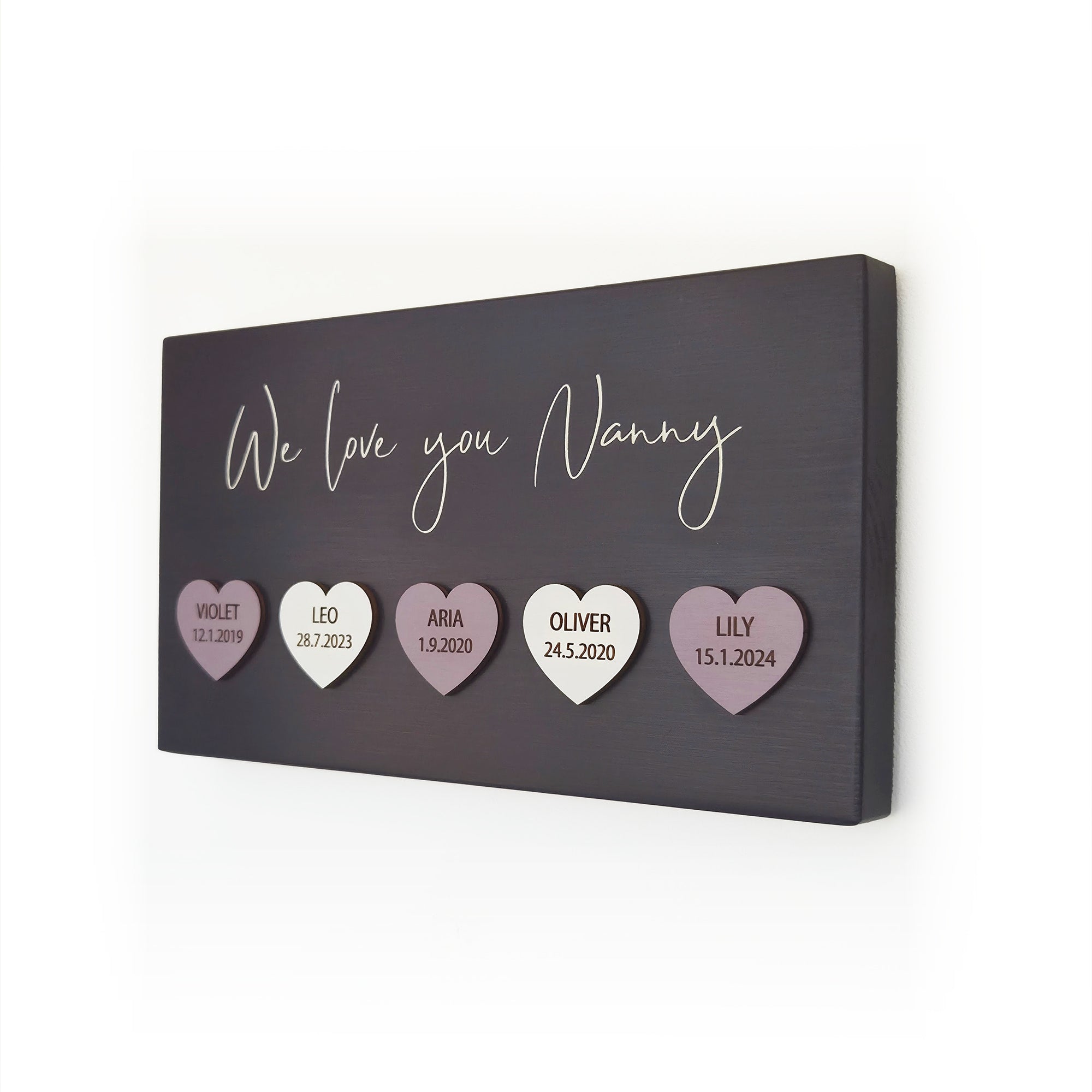 Personalised Family Heart Plaque
