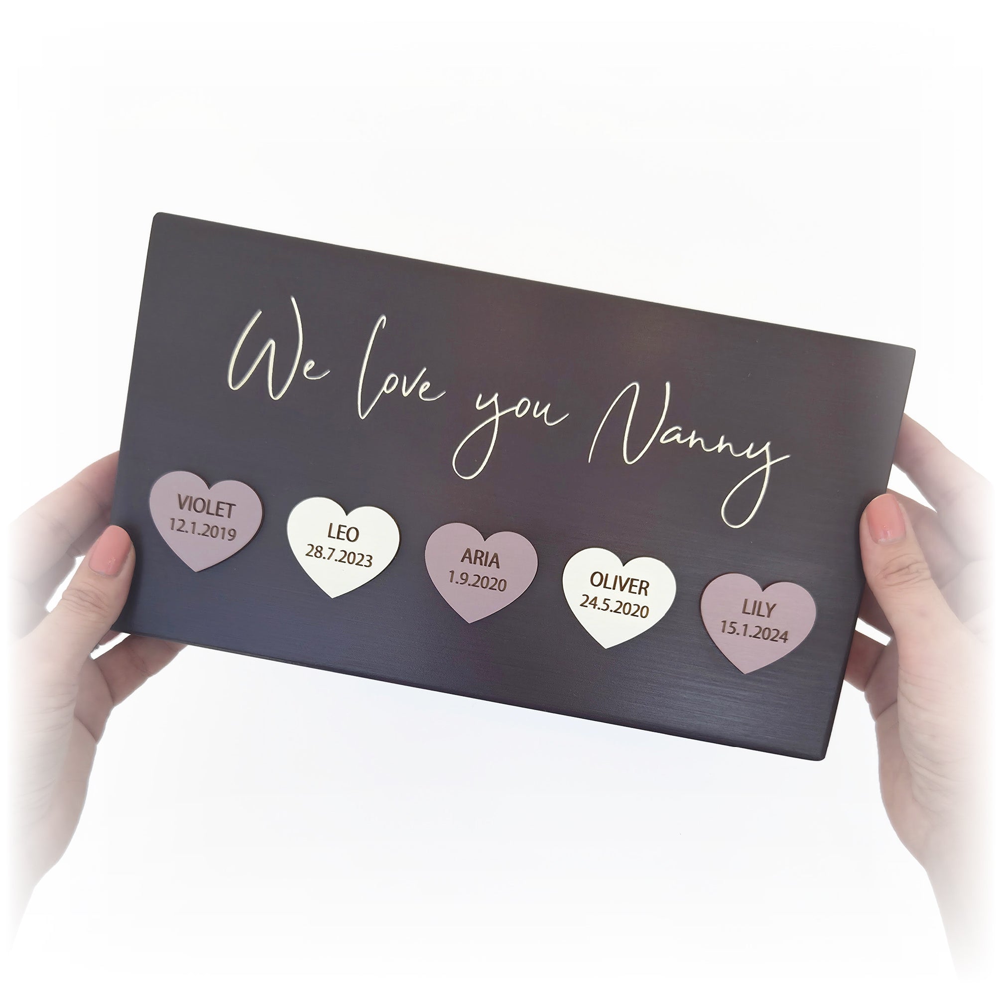 Personalised Family Heart Plaque