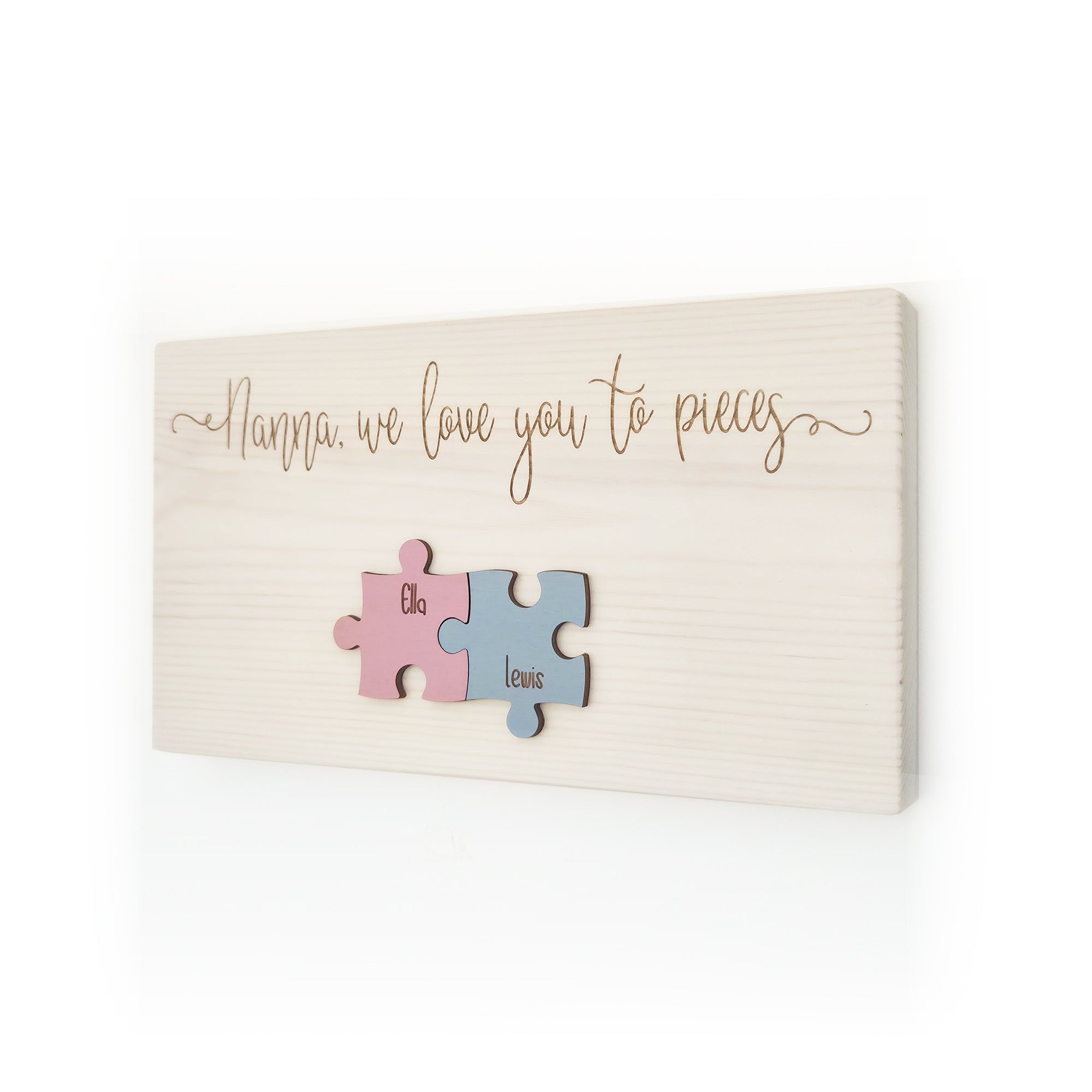 Personalised Family Puzzle Piece Plaque