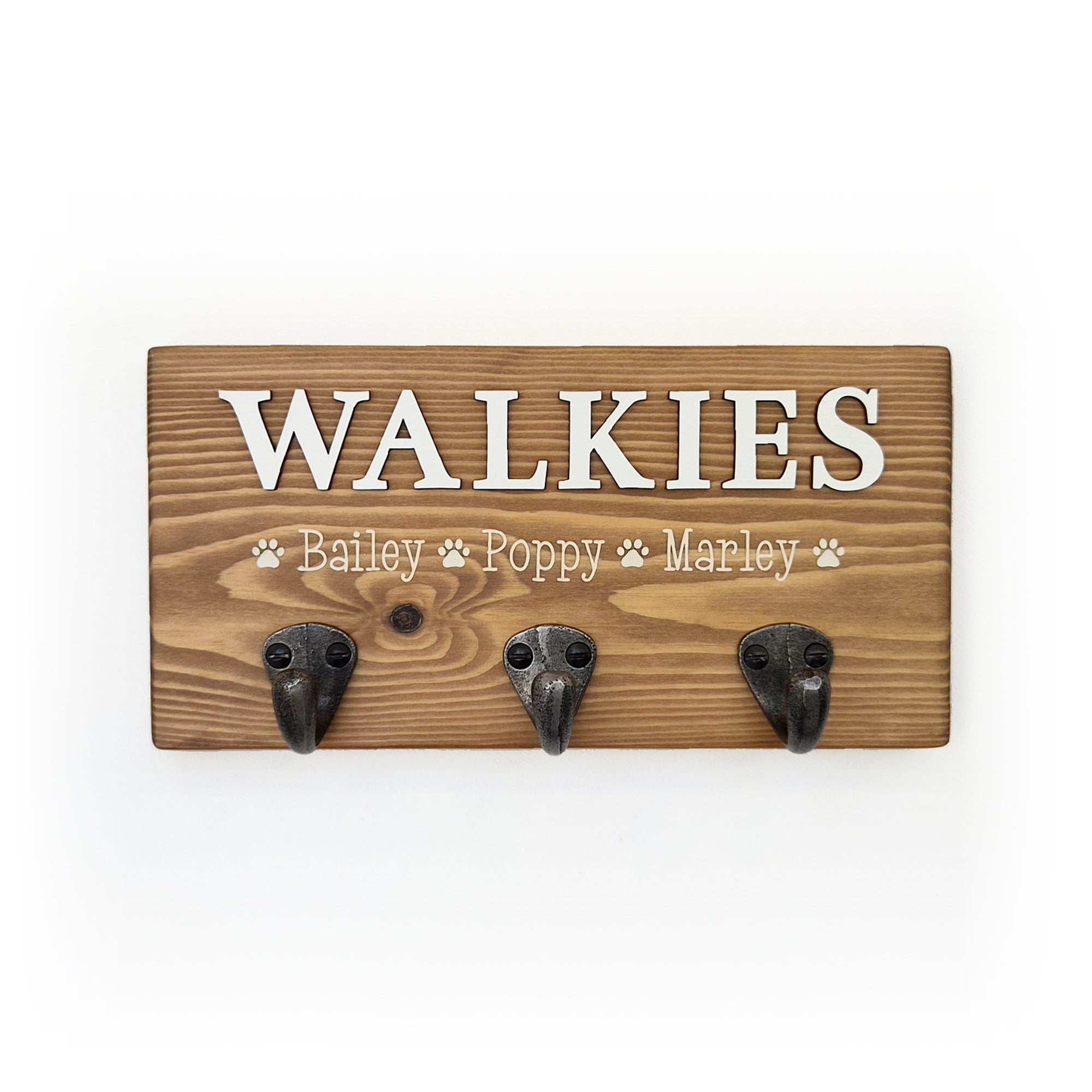 Personalised Walkies Dog Lead Hook