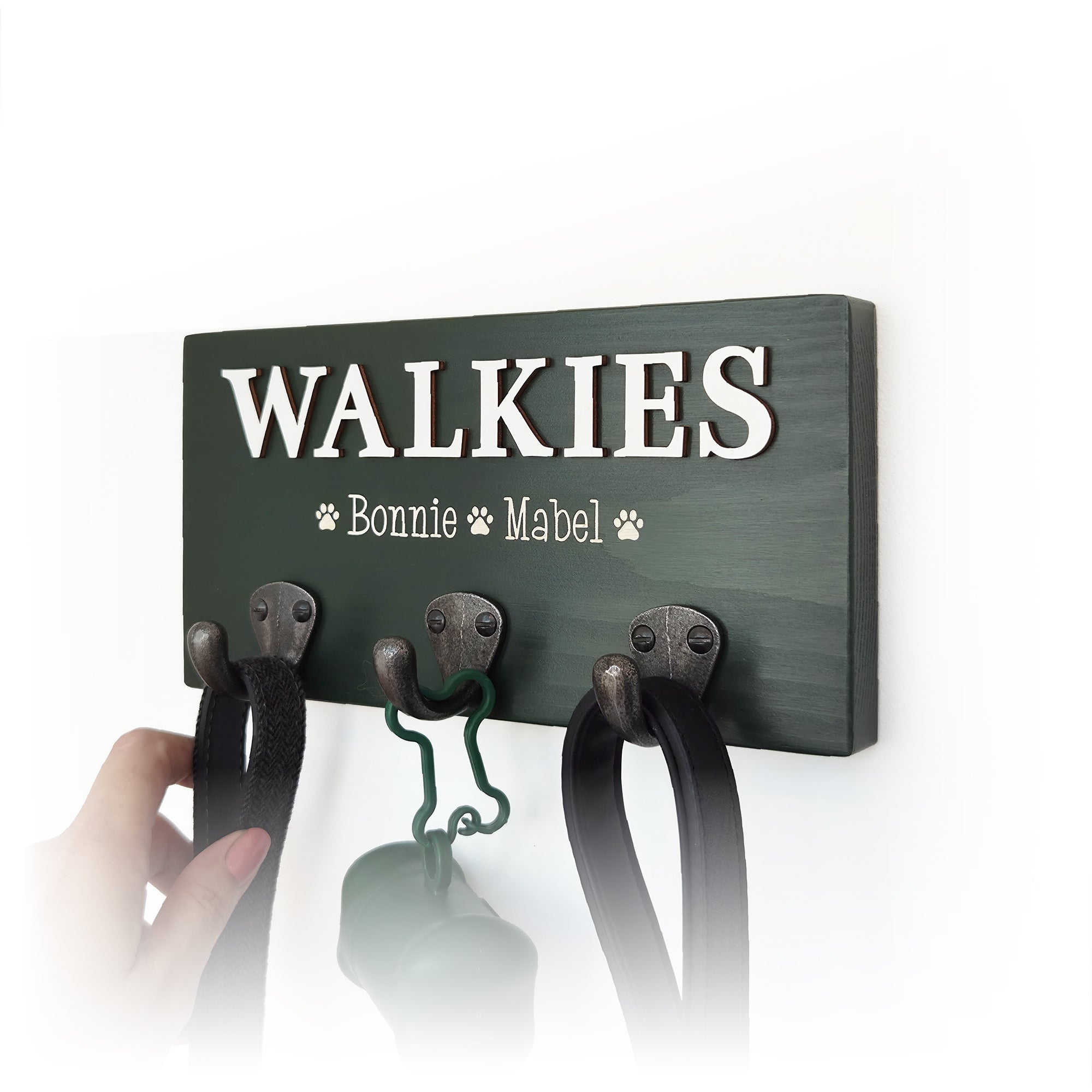 Personalised Walkies Dog Lead Hook