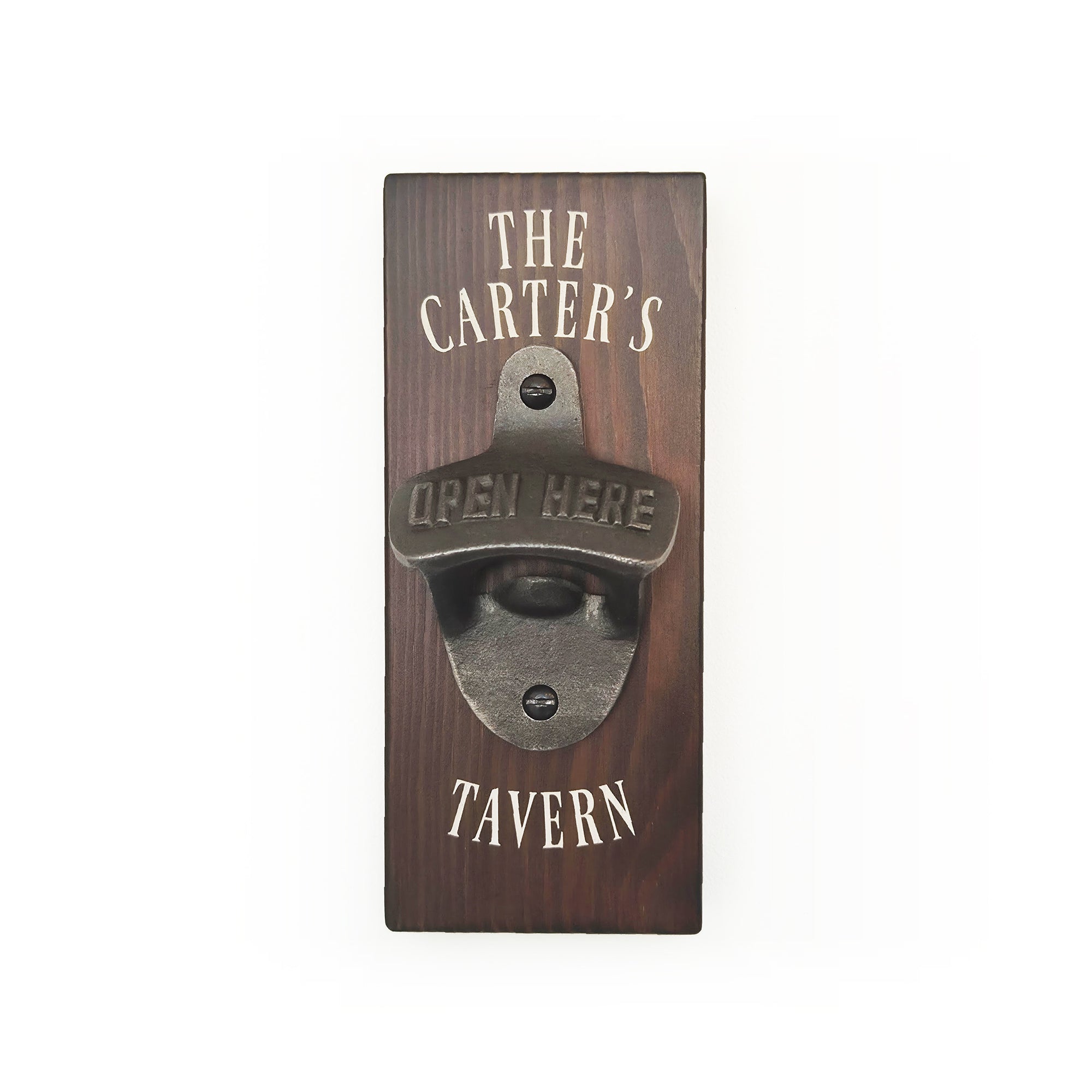 Personalised Wall-Mounted Bottle Opener – Mini