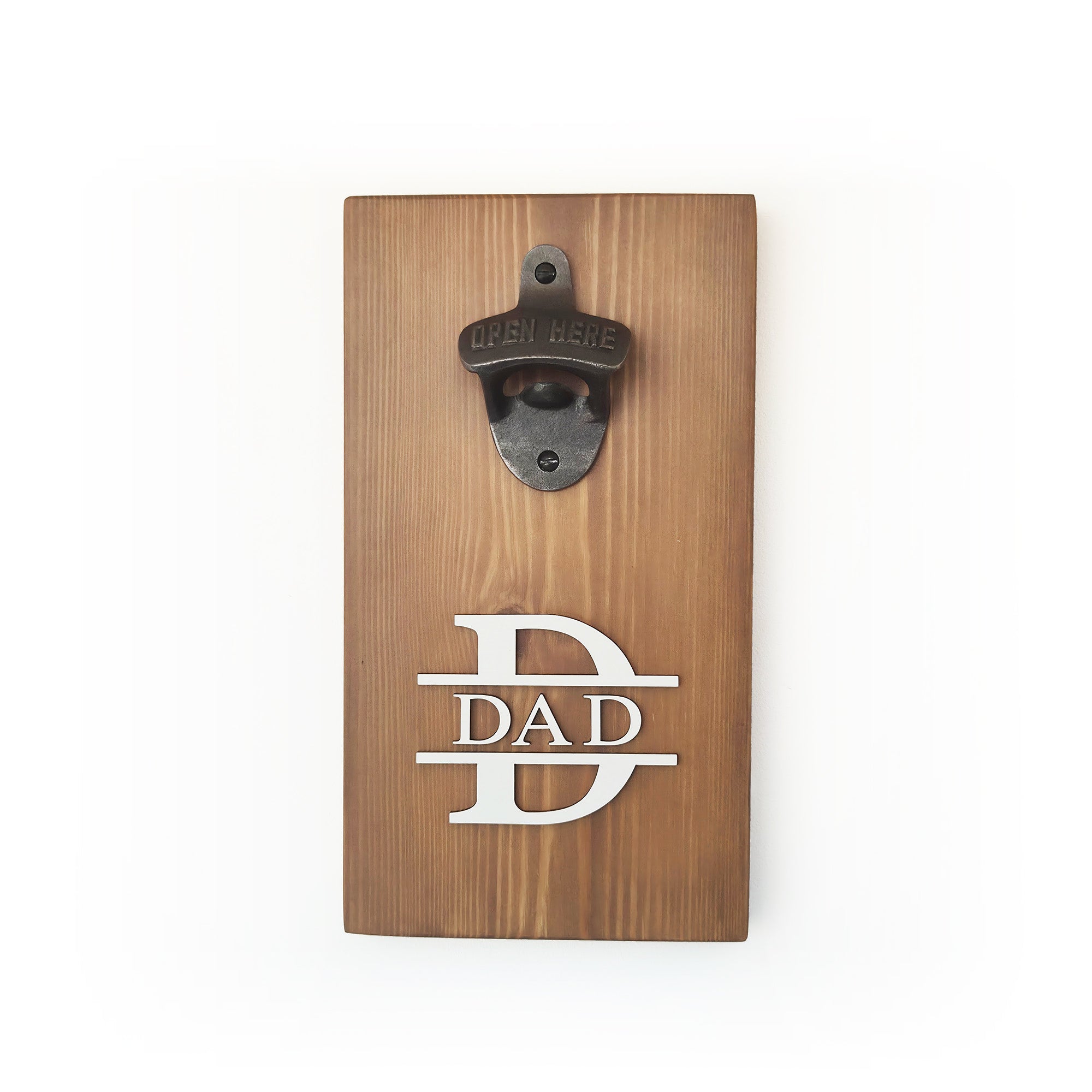 Personalised Wall-Mounted Bottle Opener - Monogram
