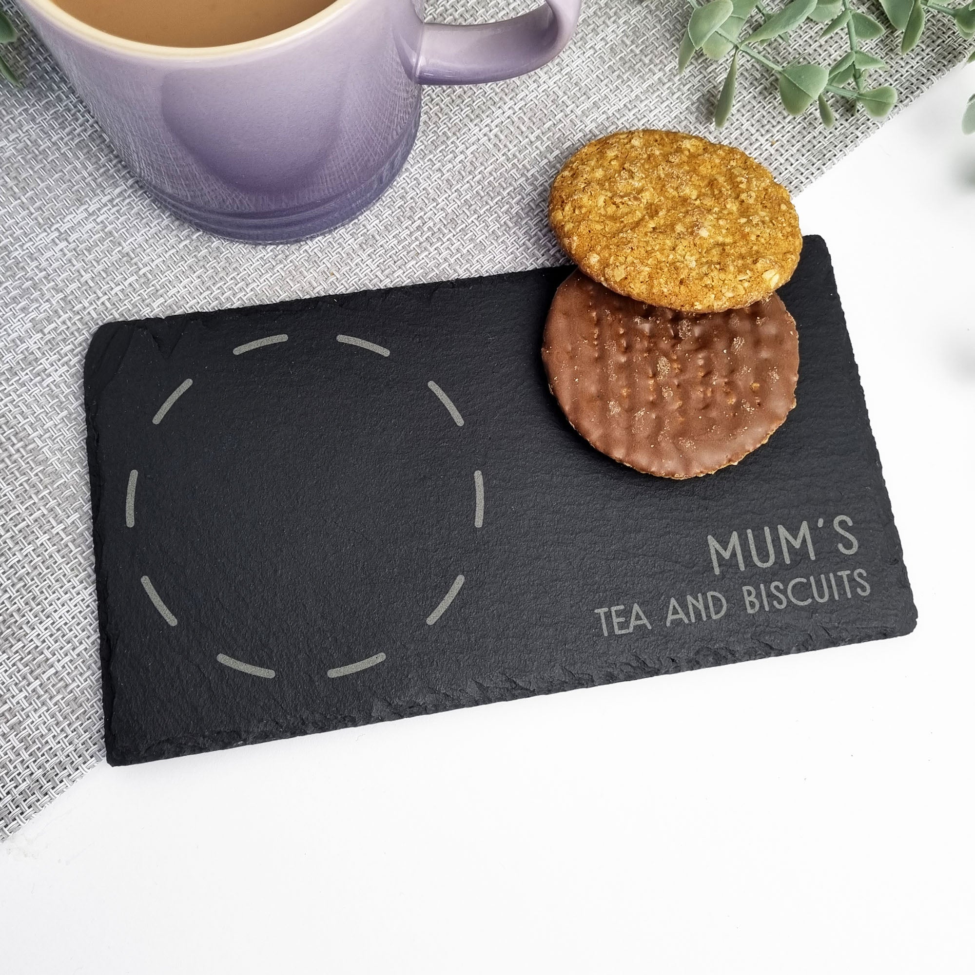 Slate Tea and Biscuit Coaster