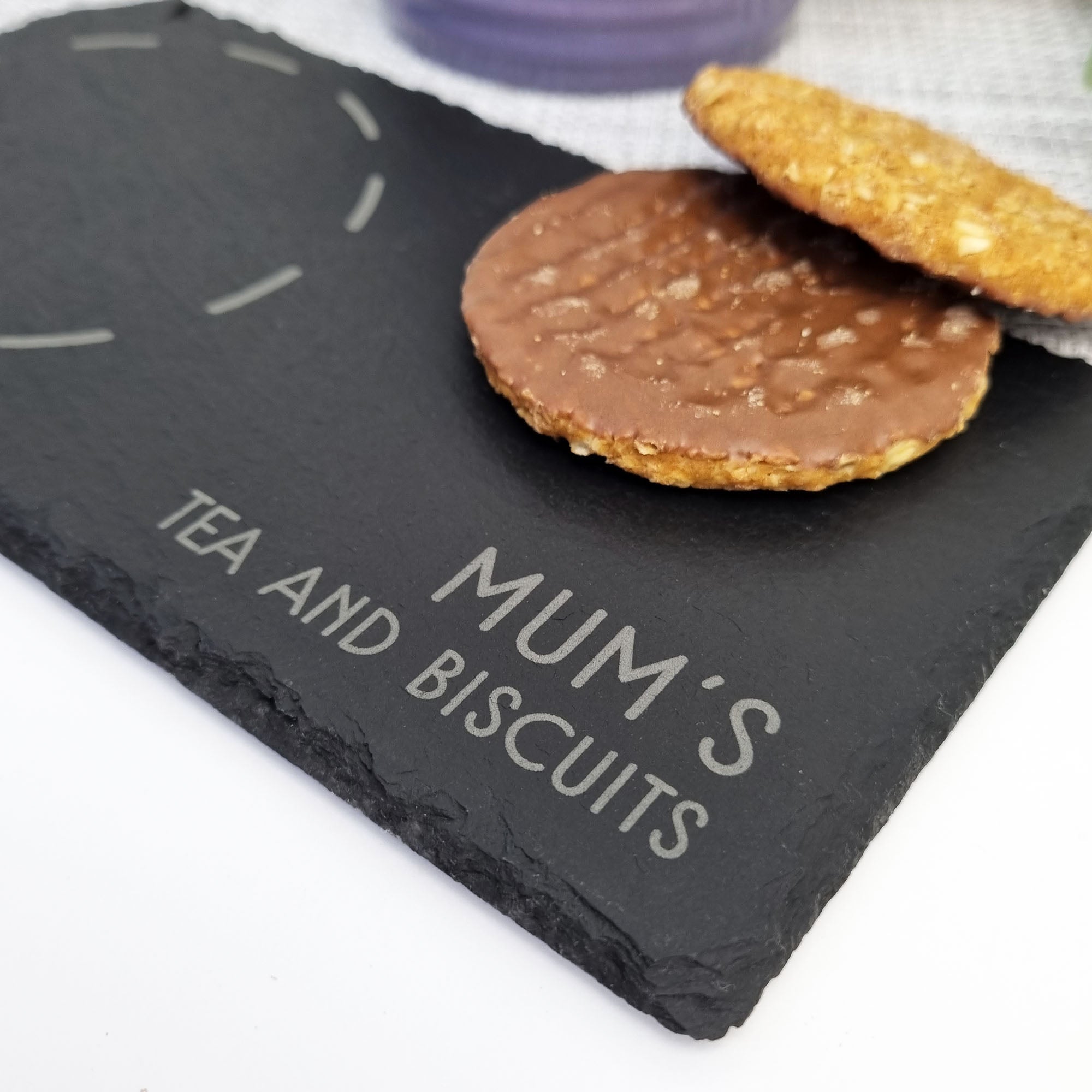 Slate Tea and Biscuit Coaster