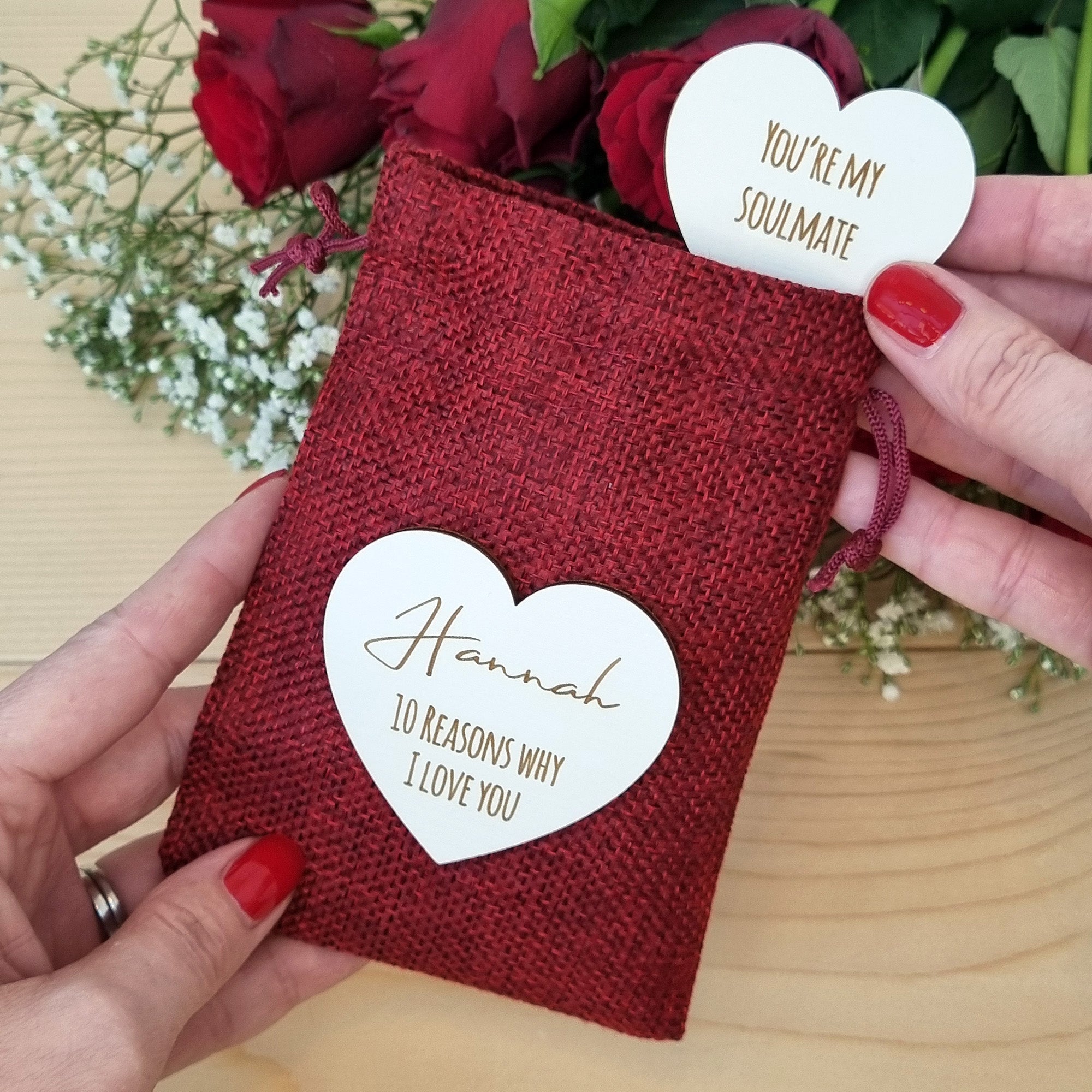 Buy MIXJOY Wooden Pocket Hug Token Gift - Little Heart Shaped Hug Tokens, Love  Gifts For Family and Friends, Sending You a Hug Present Online at  desertcartINDIA