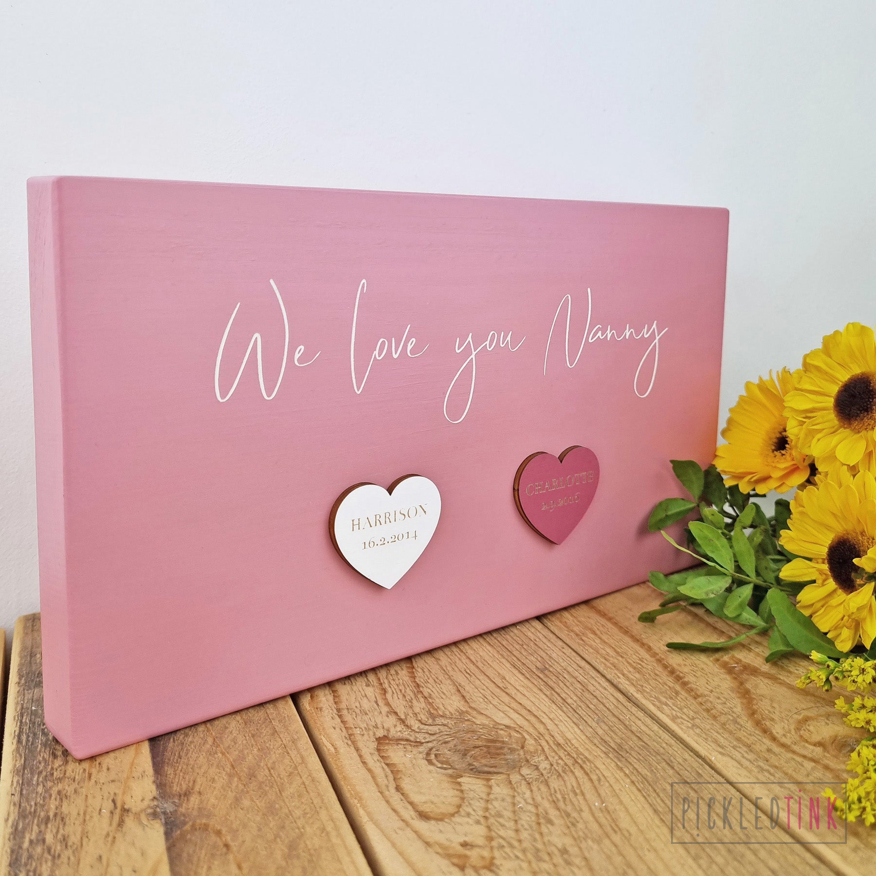 Personalised Heart Plaque