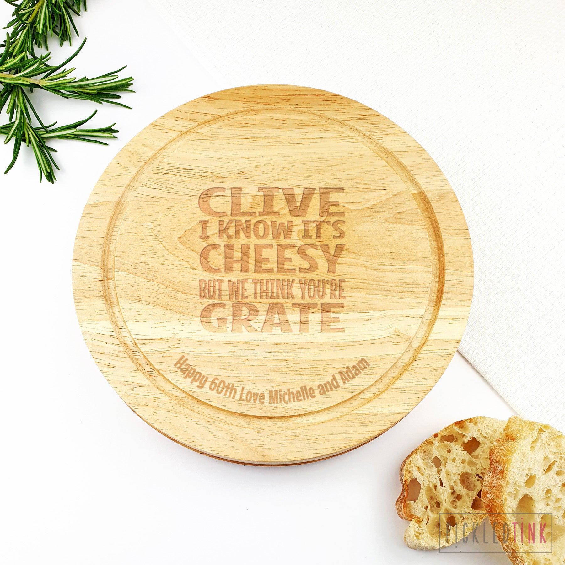 Personalised Cheese Set with Knives - I know it's Cheesy