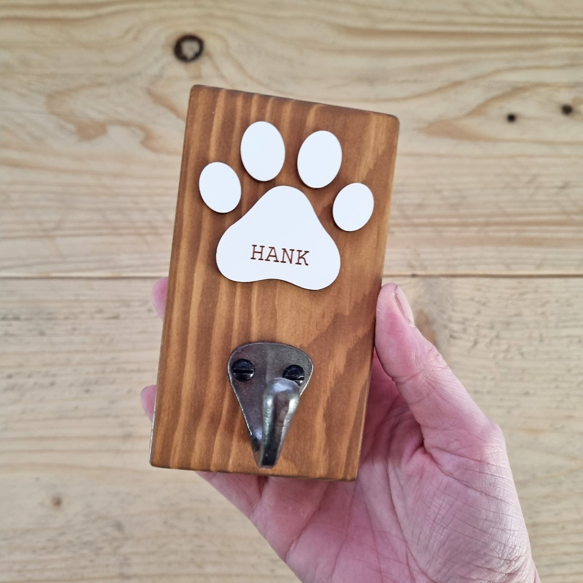 Personalised dog lead outlet holder