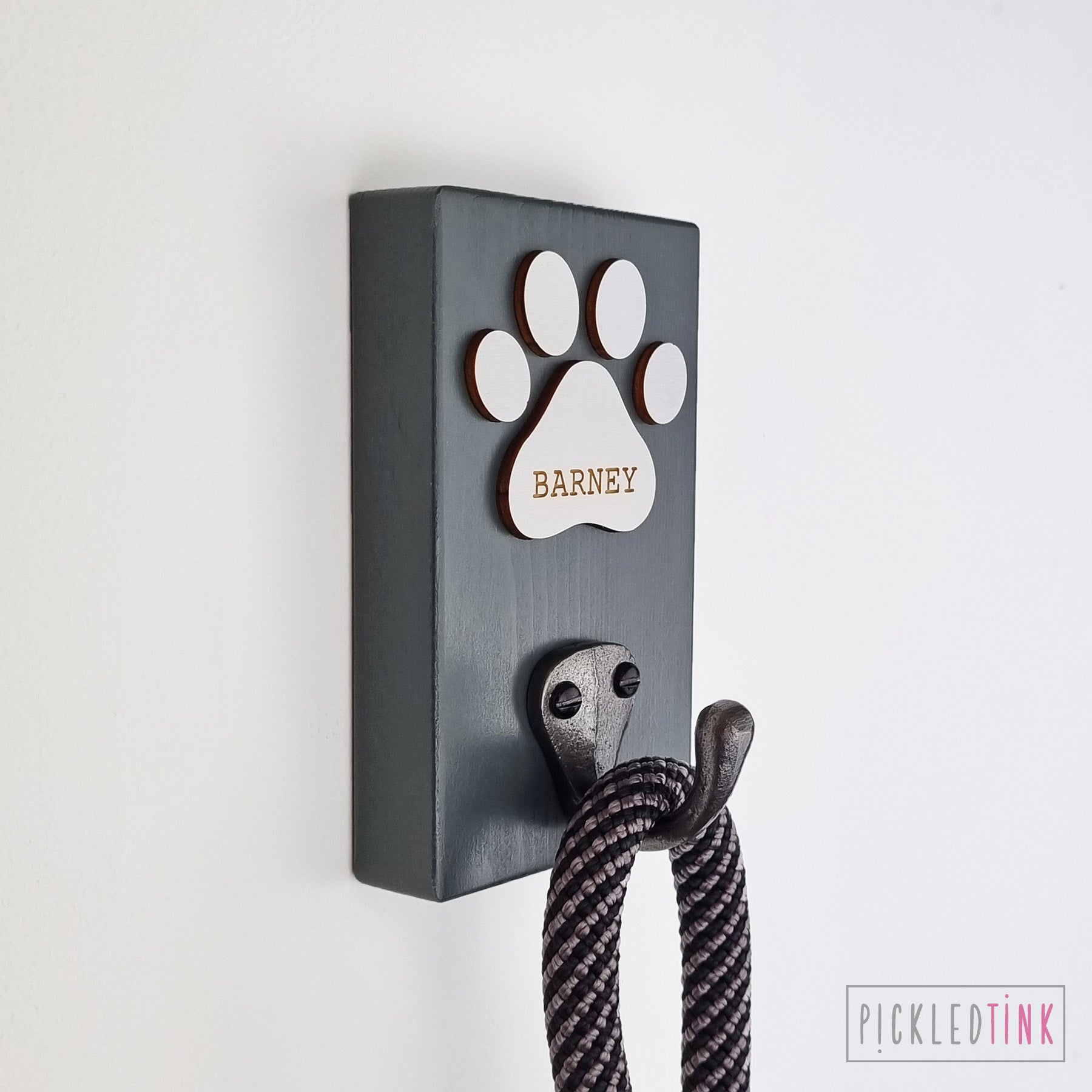 Personalised dog lead store hook