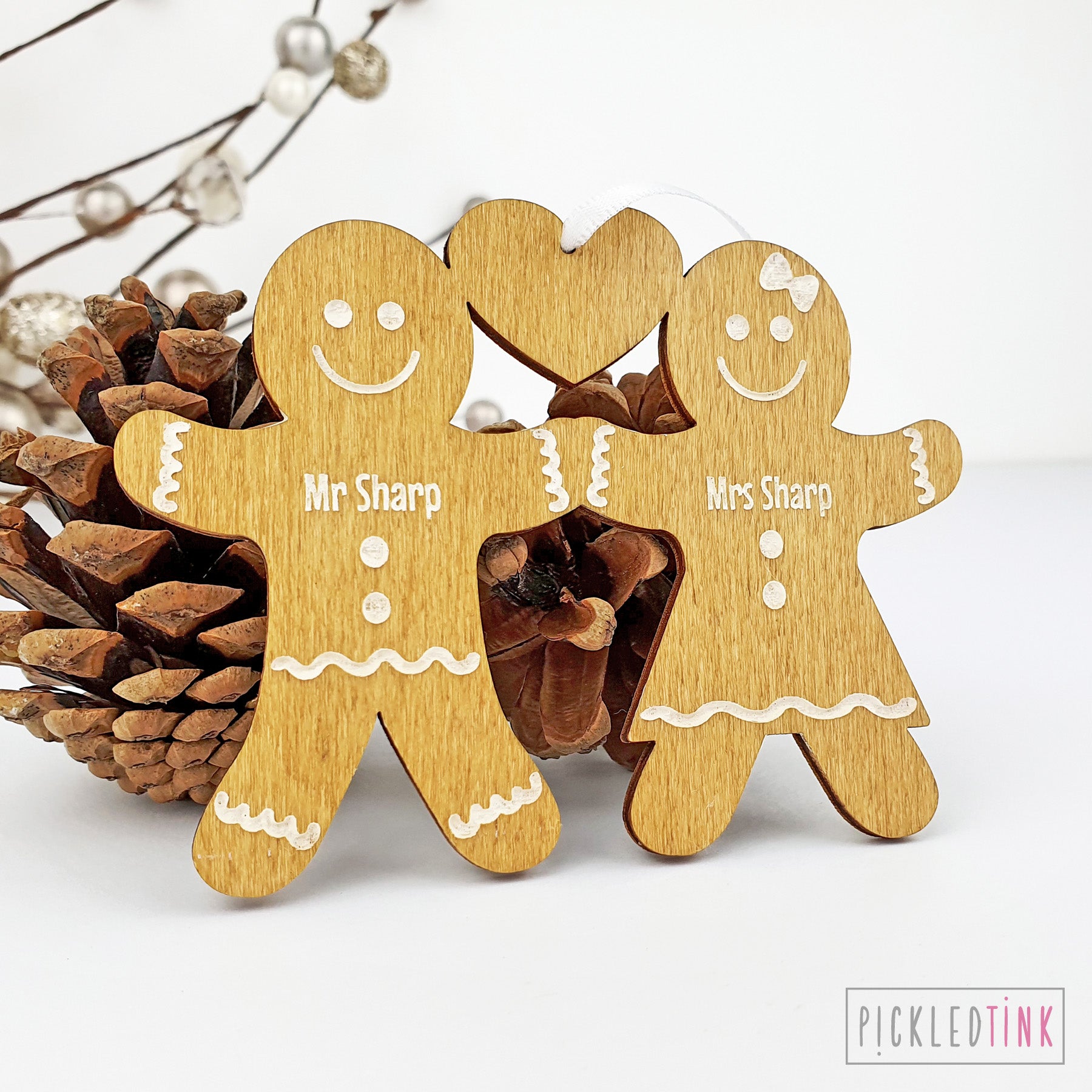 Gingerbread Couple Christmas Tree Decoaration
