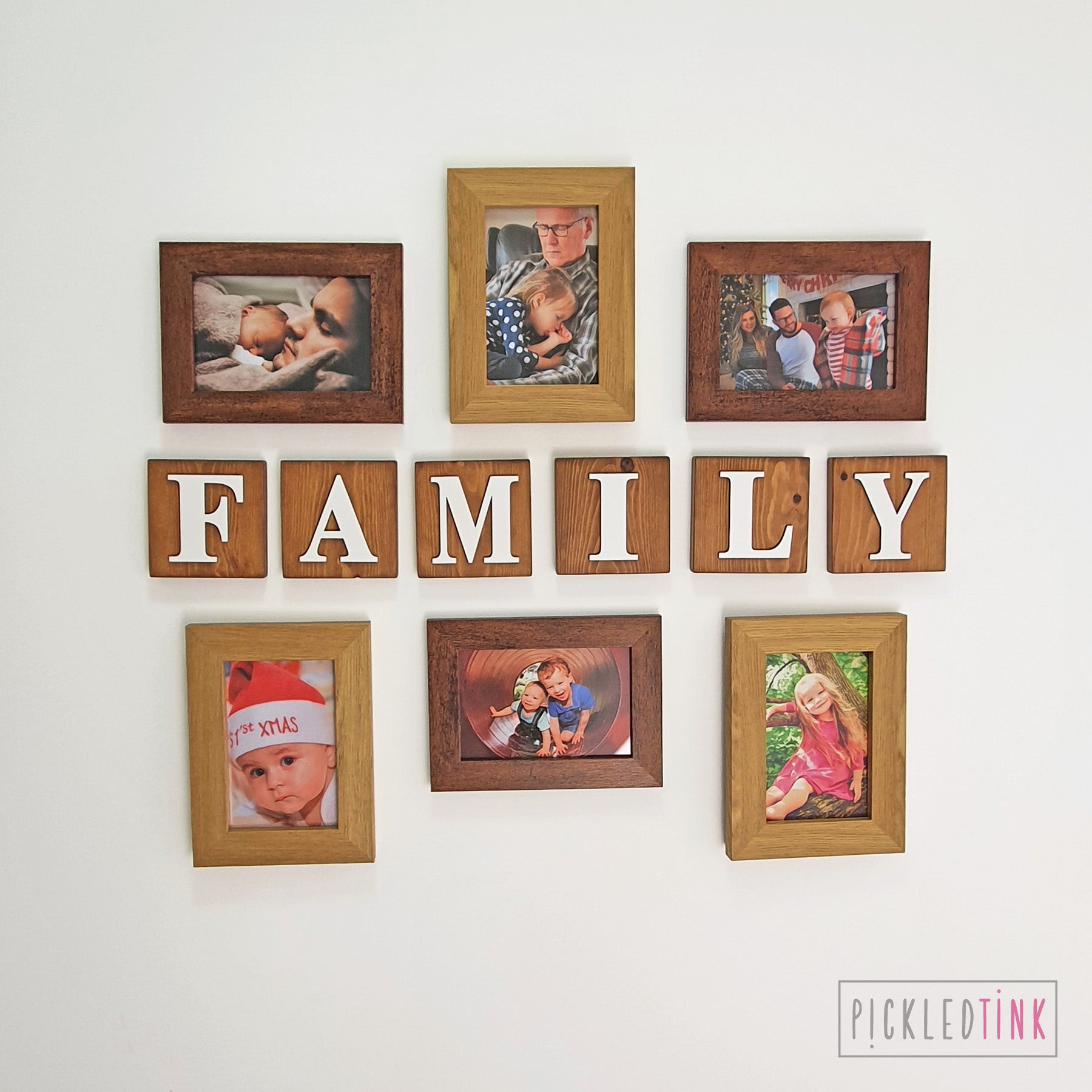 Wooden Letter Wall Tiles